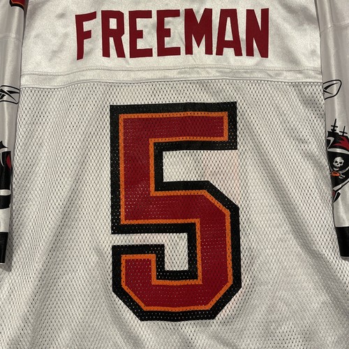 Tampa Bay Buccaneers Jersey Large Reebok Mens Freeman White - Picture 3 of 9