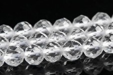 4MM Natural Crystal Clear Quartz Beads Grade AAA Faceted Round Loose Beads