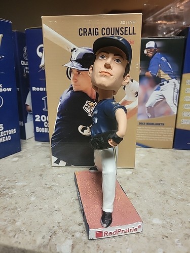 2011 Milwaukee Brewers Craig Counsell Bobblehead Red Prairie NIB - 第 2/4 張圖片