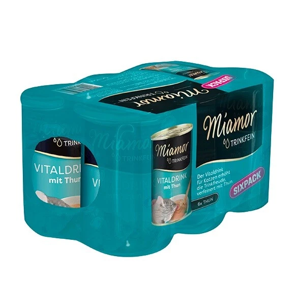 MIAMOR Trinkfein Thunfischsuppe für Katzen 24 x 135 ml
