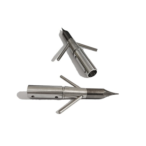 12Pcs Bow Fishing Broadheads 260 Gr Archery Tips Bow Arrow Hunting with Box - Picture 4 of 8
