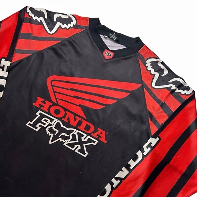 Vintage 1998 Honda Fox Racing Jersey Ezra Lusk Honda CR Vintage 1998 Honda Fox Racing Jersey Ezra Lusk Honda CR
