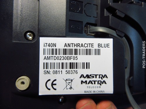 Aastra I740N Blue ANTHRACITE LAN IP téléphones VoIP téléphone avec mobile - Photo 3/3