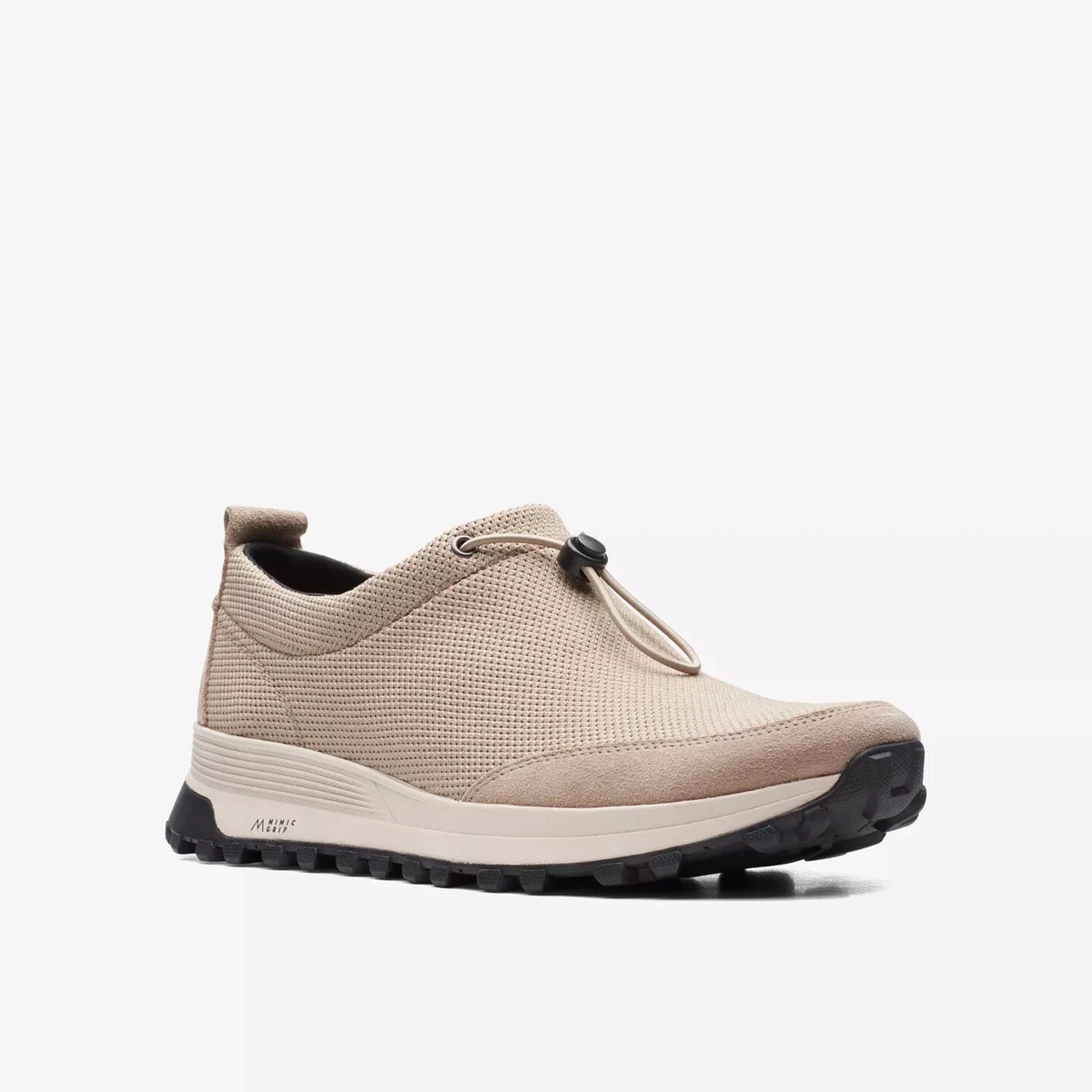 Stretch synthetic shop shoes