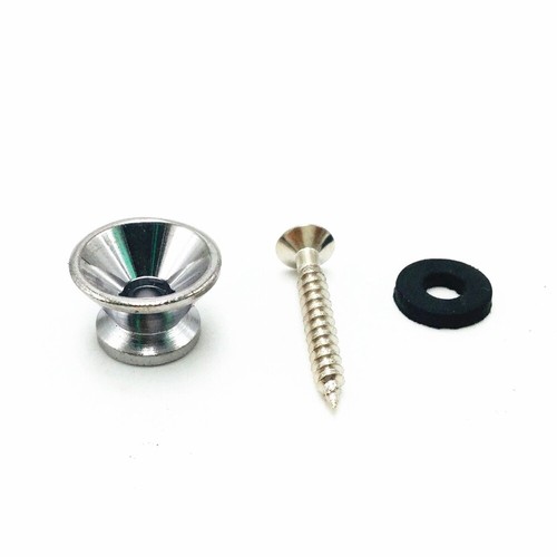 Metal Guitar End Pins Pegs Strap Lock Button Screw for Bass Ukulele 10Pcs - Picture 13 of 14