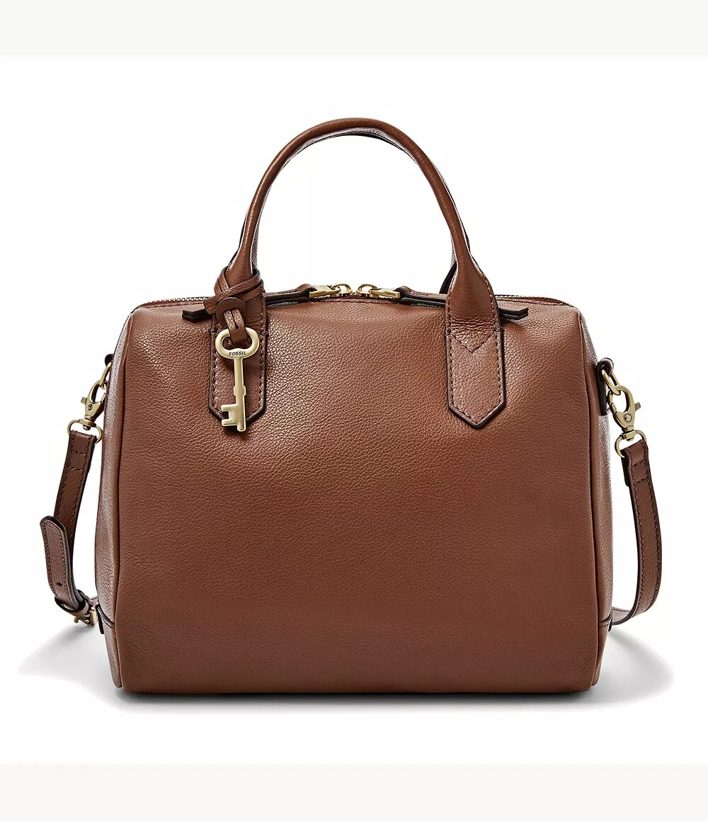 Fossil Fiona Satchel Medium Brown eBay