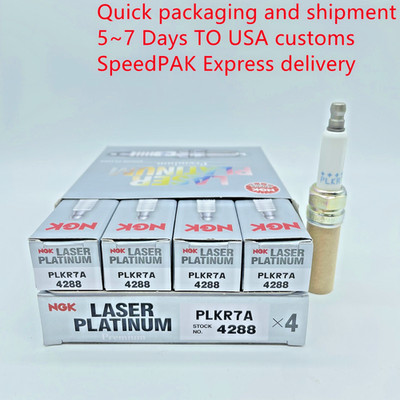 Set of 8 NGK 4288 PLKR7A Premium Laser Platinum Spark Plugs