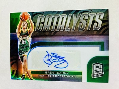 2022-23 Panini Spectra Brent Barry Catalysts Silver Prizm Auto /99