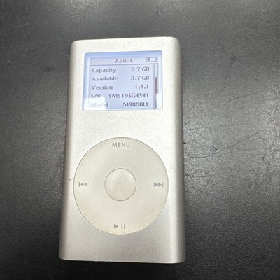 Apple iPod Mini 2nd Generation 4GB Silver A1051 Digital Music