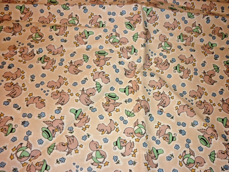 1/2 yard Lasso Cowboys Fabric & Nostalgia Quilters Remnant Ducks 43x14" Lot of 2 - Image 4 of 4