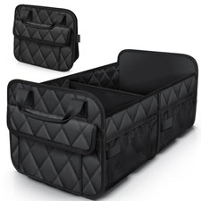 Trunk Organizer for SUV   Foldable  Portable Car 21.7" x 12.8" x 11.0" Black