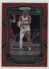 2023 Panini Prizm WNBA Red Prizm /199 Diamond Miller #134 Rookie RC 1mw3