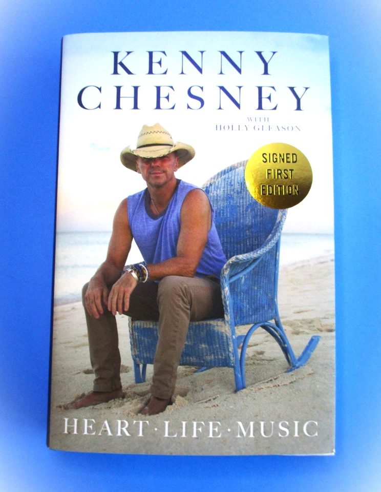 SIGNED KENNY CHESNEY HEART LIFE MUSIC FIRST EDITION 1ST HC BOOK AUTOGRAPHED Foto 2 de 4