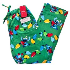 Lilo  STITCH CHRISTMAS LIGHT BULBS Men  s S M L XL LOUNGE SLEEP PAJAMA PANTS