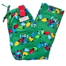 Lilo & STITCH CHRISTMAS LIGHT BULBS (Men’s S M L XL) LOUNGE SLEEP PAJAMA PANTS
