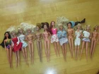 Vintage Lot of 12 1980's Genuine Barbie Dolls Heavily Played & Styled
