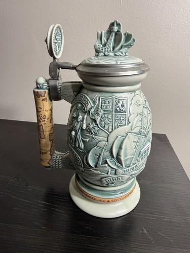 2 Avon Lidded Beer Steins