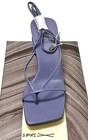 Jeffrey Campbell periwinkle asymmetrical square toe strappy heels, 6.5/37M — photo 3