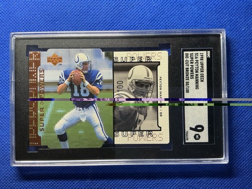 Peyton Manning [Bronze Die Cut] #S16 1998 Upper Deck Super Powers card
