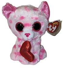 Ty Beanie Boos - SWEET the Valentines Day Cat 6" NEW MWMTs Plush Stuffed Toy