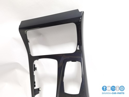 Mascherina pannello console centrale originale BMW F10 F18 F11 9206372 NERO - Foto 7 di 10