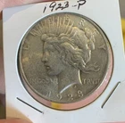 (1) 1923 (P) Peace Silver Dollar 90%  - Philadelphia Mint