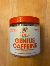 Genius Caffeine SR Microencapsulated Pills, 100mg Energy, Focus, No Jitters