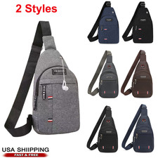 Mens Backpack Crossbody Sling Shoulder Bag Travel Chest Pack Outdoor Hiking New