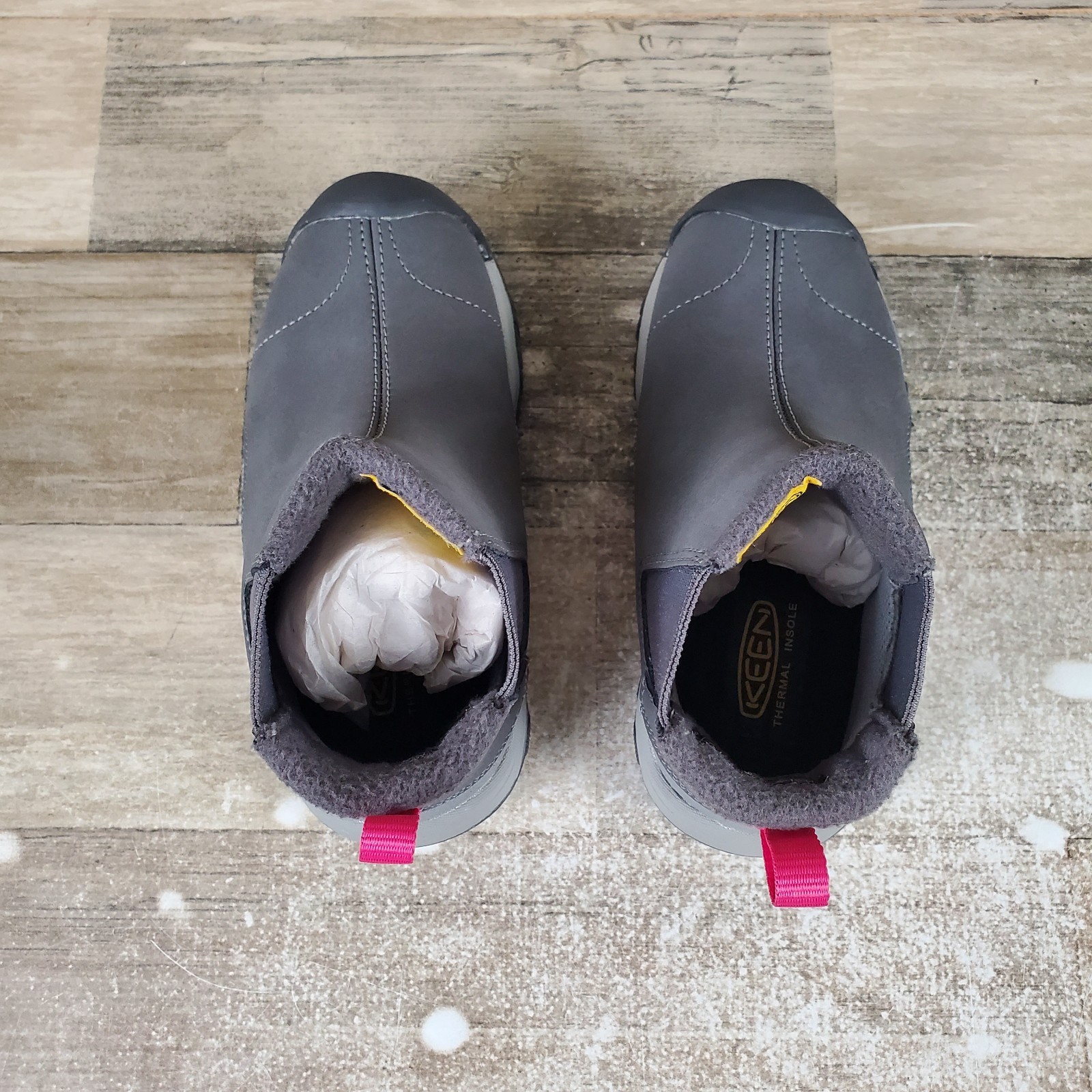 Stivaletti Chelsea KEEN Kootenay III bambino taglia 9 nero grigio pelle punta tonda