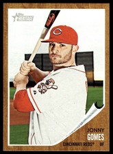2011 Topps Heritage Jonny Gomes Cincinnati Reds #148