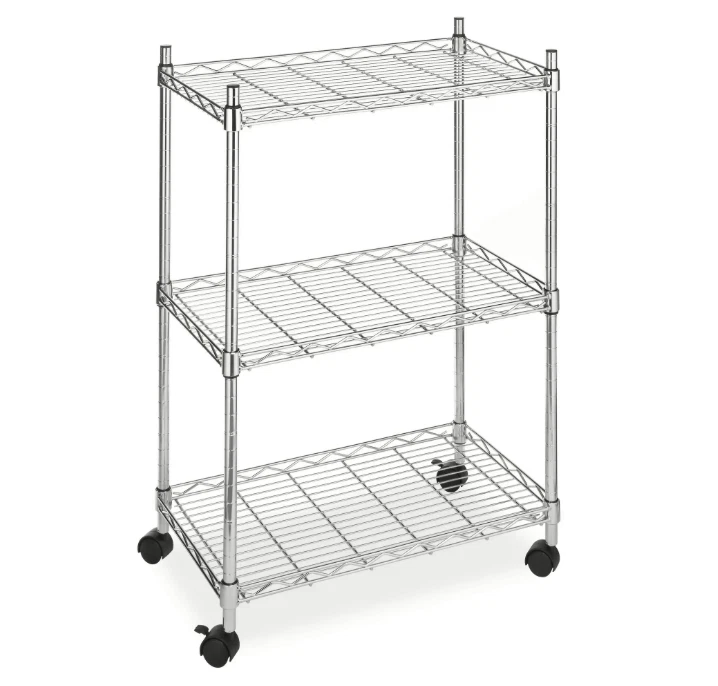 Whitmor Supreme 3-Tier Rolling Utility Organizer Cart - Thumbnail 4