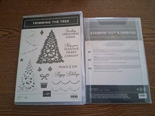 Stampin Up Trimming The Tree Bundle Christmas Tree Set With Matching Dies