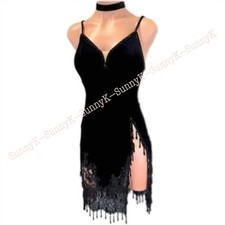 jz Handmade Women Samba Ballroom Swing Salsa Rumba Latin Dance Dress RHYTHM