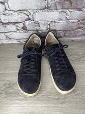 Birkenstock Bend Low Blue Suede Casual Sneakers Canvas Lace Up Men Sz 43N US/10N