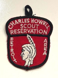 Charles Howell Scout Reservation patch; cut edge twill patch