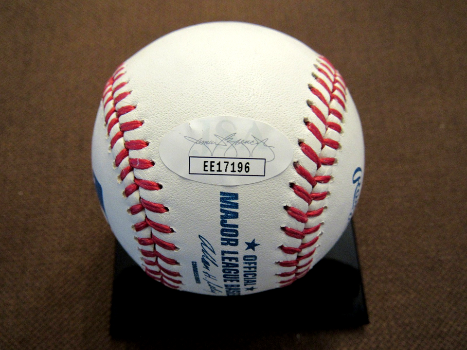 TOMMY JOHN 4 X A/S NY YANKEES DODGERS SIGNED AUTO YANKEE 100TH OML