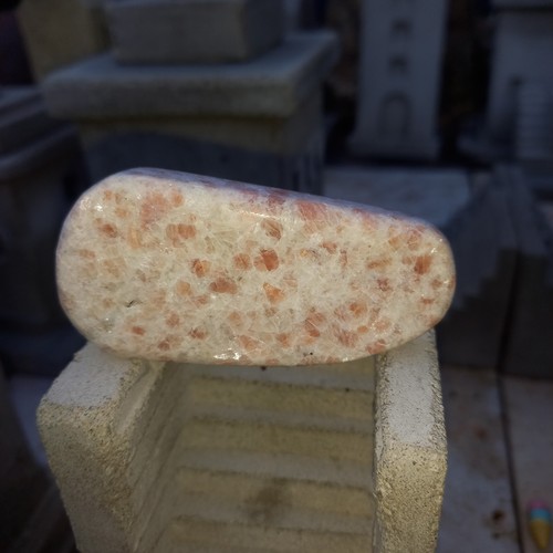 Objekt Stik Oligoklas Sonnenstein Nr .7 Skulptur Sunstone Zen Garten Frohsinn