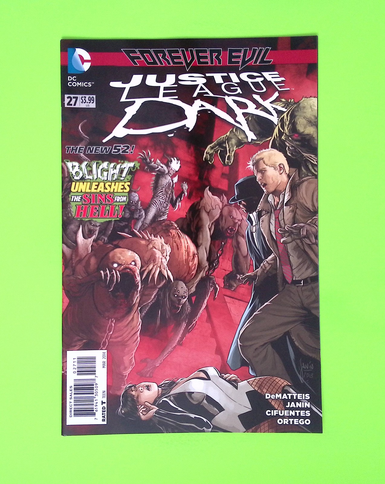 Justice League Dark #27 Vol. 1 2014 DC Comics High Grade Comic Book B135-203