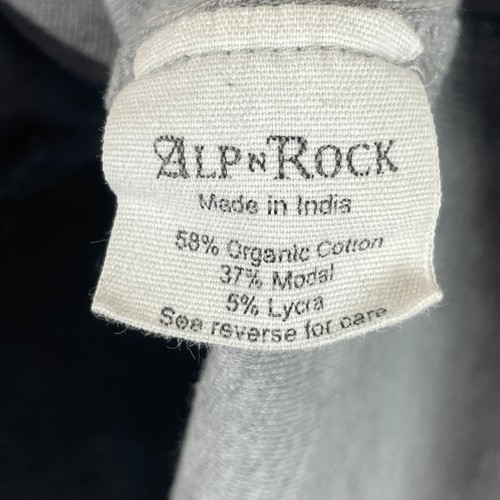 Alp N Rock Women's Shay Henley Heather Grey Long Sleeve Shirt Top Size S - Picture 4 of 7