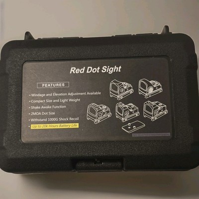 DD01K Red Dot Sight 2MOA, Picatinny Mount, CR2032, Shake Awake