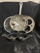 Awesome Resto by Demeyere Belgium Egg Poacher Set  4 Cup 18/10 Stainless Steel