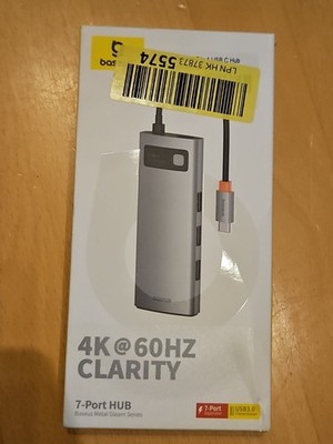 Baseus 4-in-1 Multifunktions Typ-C USB Dock - Silber (CAHUB-CY0G)