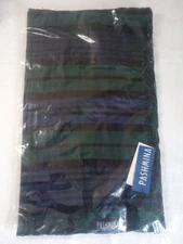 NEW Pashmina plaid Green/Blue/Black Scarf