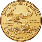 1/10 Oz Fine Gold Coin - 5 Dollar American Gold Eagle Coin -Random years