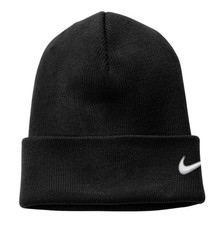 NWT Nike Cuffed Knit Beanie Black CW6117-010 Men's Size OS Standard Fit