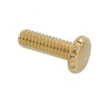 B P Lamp 8/32 Brass Plated Thumbhead Screws, 3/4" Length