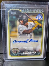 2024 Topps Pro Debut Bradenton Marauders ENMANUEL TERRERO Base AUTO Pirates