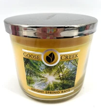 Goose Creek (1) BRIGHT SPRING RAYS 3 Wick Jar Candle Freesia, peony, white woods