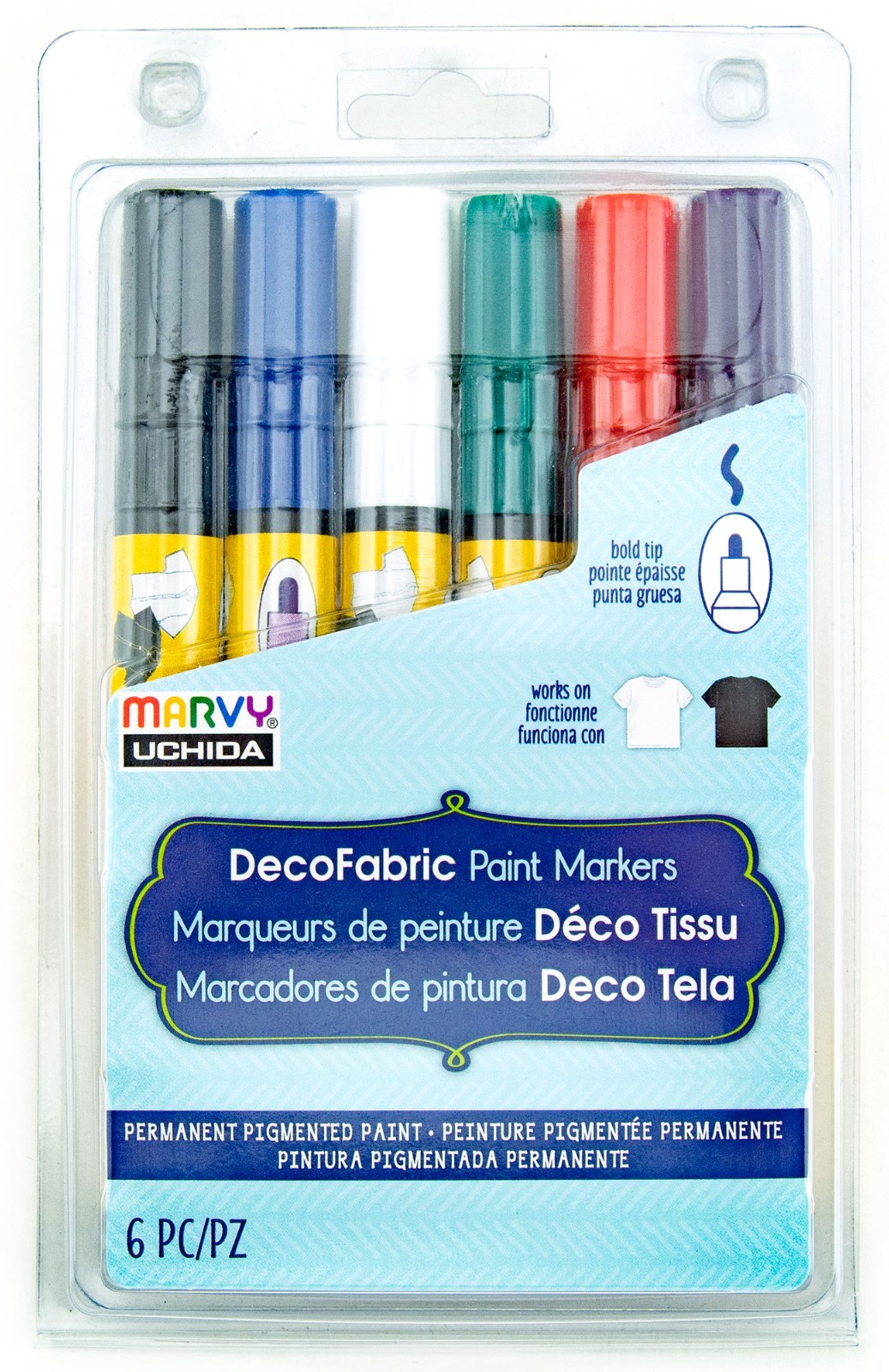 6 Color Set Bold Tip