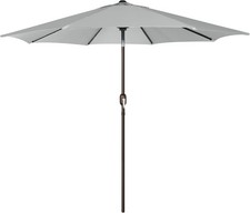 Push Button Tilt and Crank, Market Umbrella with 8 Sturdy Ribs, Yard Umbrel